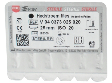 Hedströmfeilen 73/ 20 25mm steril 6St